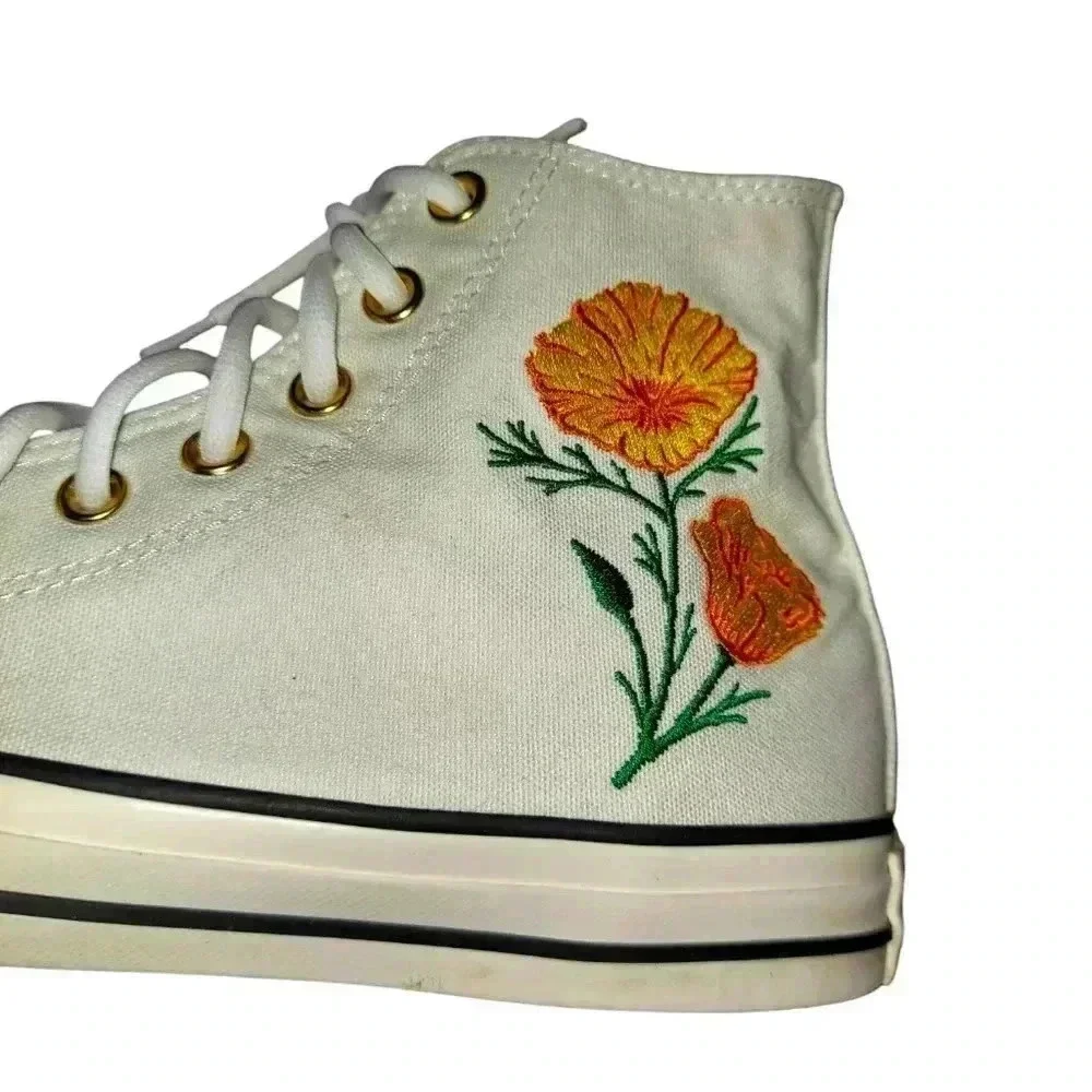 Chuck Taylor Converse All Star Embroidered Floral High-Top Sneaker